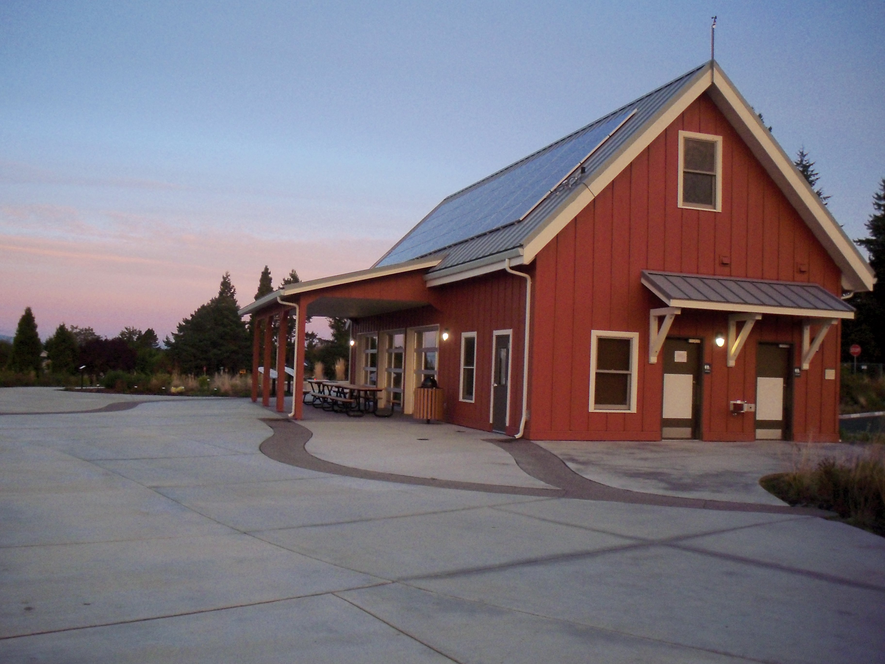 Guests can take advantage of the surrounding patio and nearby playground during your next event.